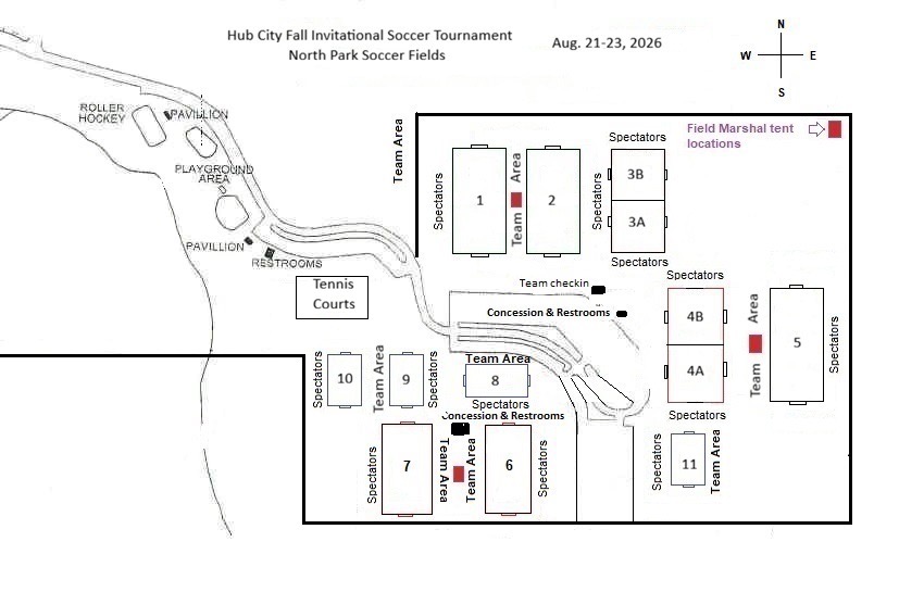 North Park Field Map